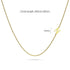 Bold Alphabet Letter Initial Charm Necklace in Gold Tone